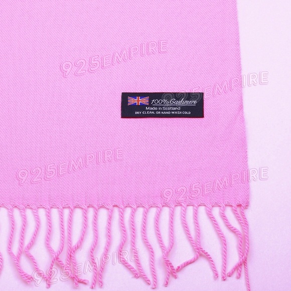 cashmere scarf Accessories - New Medium Pink Cashmere Scarf